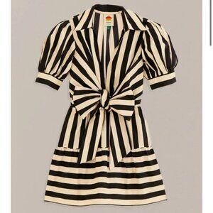 Like New Farm Rio Striped Bow-tie dress